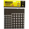 STAYER коричневые, самоклеящиеся, 98 шт, набор мебельных накладок (40916-H98)