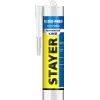 STAYER WATERPROOF, 280 мл, белый, влагостойкий монтажный клей, Professional (41325)