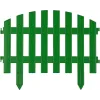 GRINDA Ар Деко, 28 х 300 см, зеленый, 7 секций, декоративный забор (422203-G)