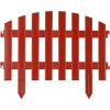 GRINDA Ар Деко, 28 х 300 см, терракот, 7 секций, декоративный забор (422203-T)