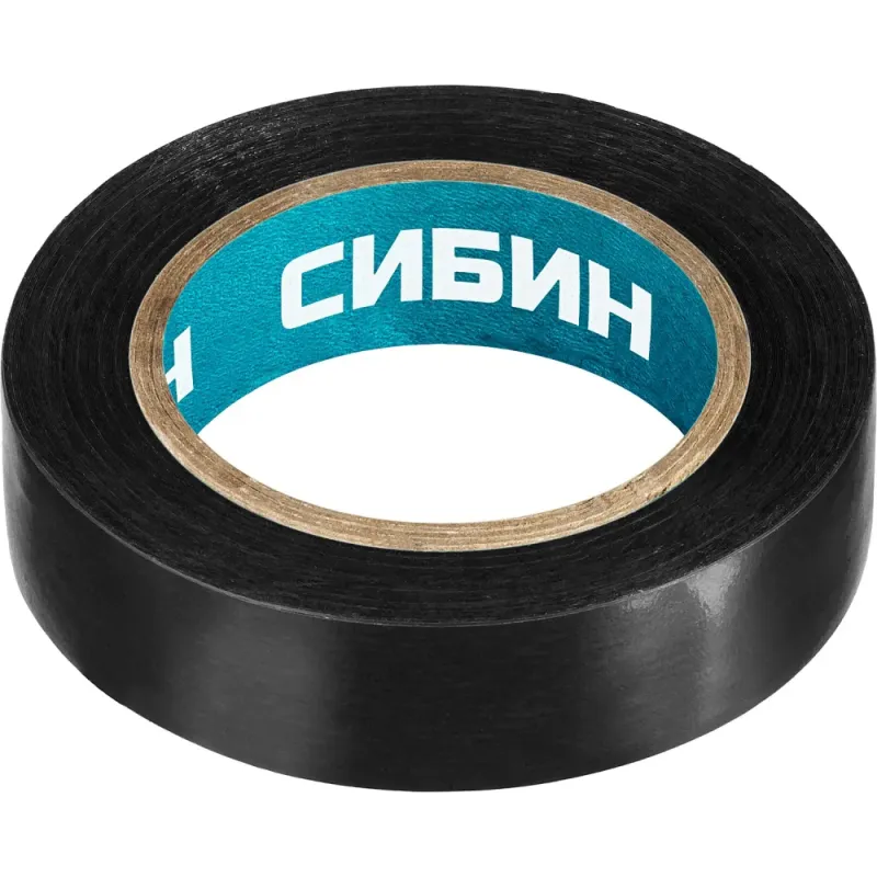 СИБИН 15 мм х 10 м, 5 000 В, черная, изолента ПВХ (1235-2)
