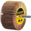STAYER d 80 x 40 мм, P80, на шпильке d 6 мм, круг шлифовальный лепестковый (36609-080)