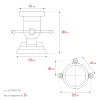 KRAFTOOL 3D-Steel, 150 мм, слесарные тиски (32704-150)
