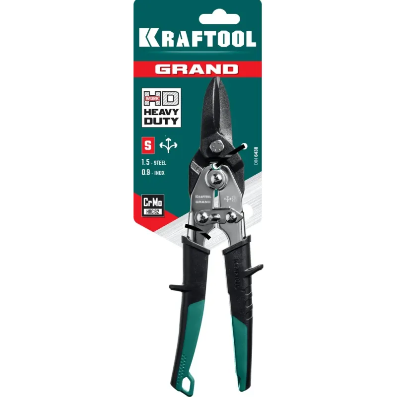 KRAFTOOL Grand, 270 мм, прямые ножницы по металлу (2324-S)
