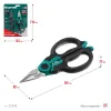 KRAFTOOL ELECTRIC, 4 в 1, 160 мм, с чехлом, ножницы электрика (23356)