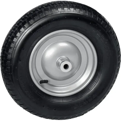 GRINDA WP-20, 4″х380мм, для тачек (арт. 422401, 422406, 422408), стальной диск, подшипник 20мм, пневматическое колесо для тачки, PROLine (422409)