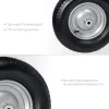 GRINDA WP-20, 4″х380мм, для тачек (арт. 422401, 422406, 422408), стальной диск, подшипник 20мм, пневматическое колесо для тачки, PROLine (422409)