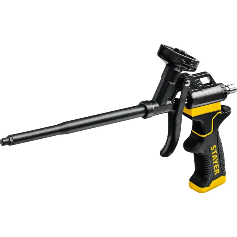 STAYER Black PRO, тефлоновый пистолет для монтажной пены, Professional (06862)