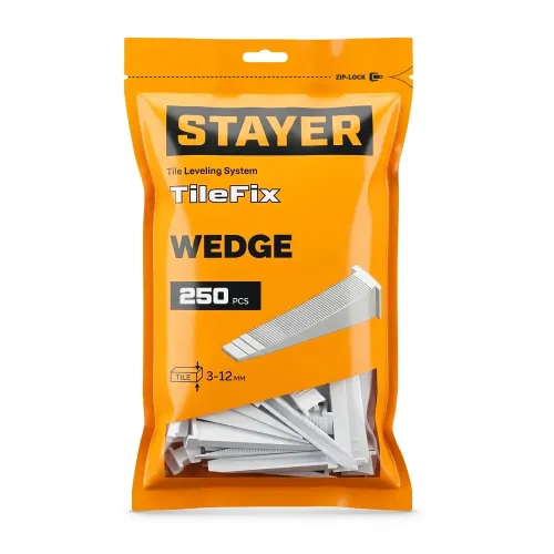 STAYER СВП TileFix, клин 250 шт, система выравнивания плитки ″ворота″ (33849-250)