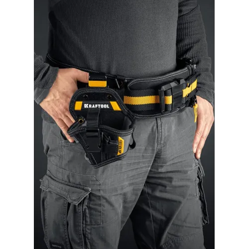 KRAFTOOL KH-5C кобура для шуруповерта с быстросъёмным креплением FastClip, компактная (38770)