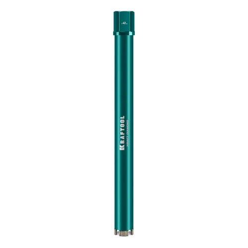 KRAFTOOL DIAMOND 42 мм (450 мм, 1 1/4″, лазерная сварка, сухое сверление с микроударом), алмазная коронка по железобетону (29825-042)