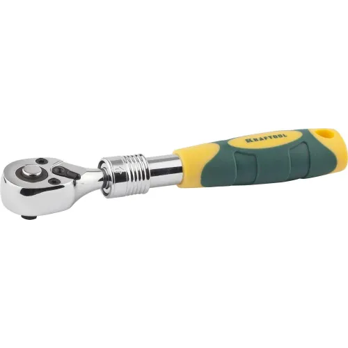 KRAFTOOL 1/4″, 72 зубца, телескопическая трещотка для торцовых головок, Pro (27798-1/4)