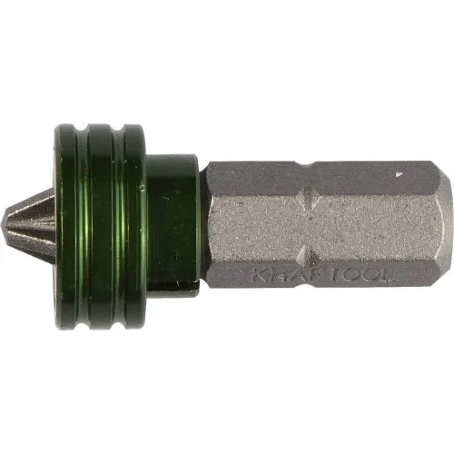 KRAFTOOL Magnet-X PH2, 25 мм, 1 шт, бита с магнитным держателем-ограничителем (26128-2-25-1)