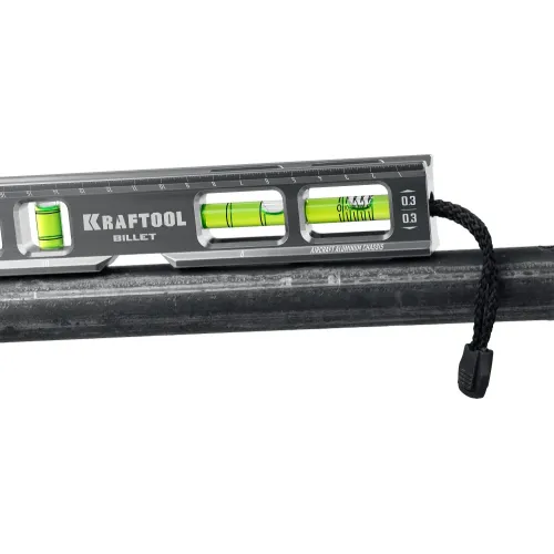 KRAFTOOL BILLET-20, 8 в 1, 200 мм, точность 0.3 мм/м, 4 глазка, брусковый магнитный уровень (34790)