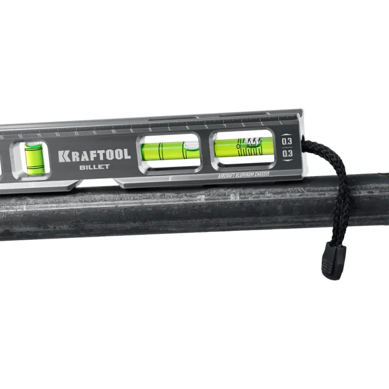 KRAFTOOL BILLET-20, 8 в 1, 200 мм, точность 0.3 мм/м, 4 глазка, брусковый магнитный уровень (34790)