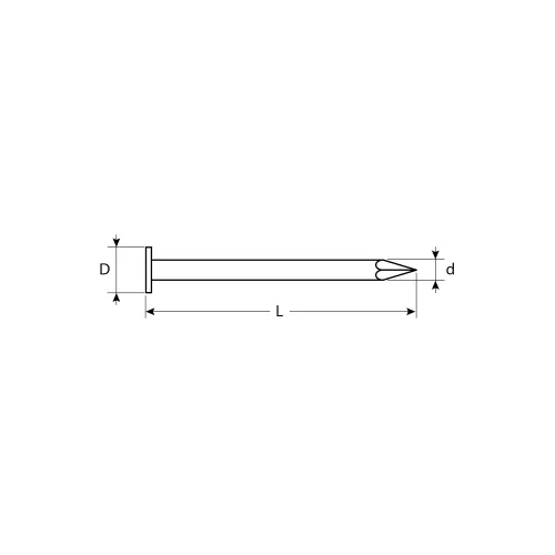 ЗУБР 20 x 3 мм, цинк, 5 кг, гвозди с большой потайной головкой (305090-30-020)