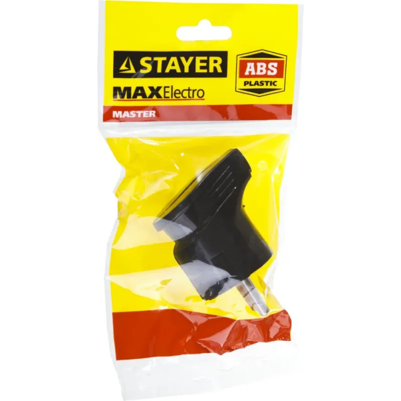 STAYER MAXElectro, черная, 16 А/220 В, 1300 Вт, угловая вилка (55161-B)