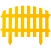 GRINDA Ар Деко, 28 х 300 см, желтый, 7 секций, декоративный забор (422203-Y)