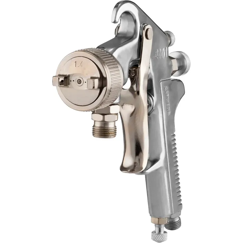 STAYER AirPro S, EA 1.4 мм, пневматический краскопульт с нижним бачком, Professional (06477-1.4)