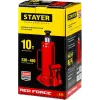 STAYER RED FORCE, 10 т, 230 - 460 мм, бутылочный гидравлический домкрат, Professional (43160-10)