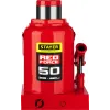 STAYER RED FORCE, 50 т, 300 - 480 мм, бутылочный гидравлический домкрат, Professional (43160-50)
