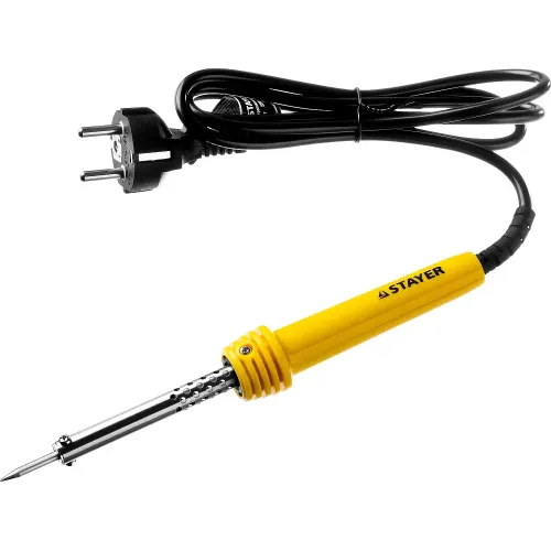 STAYER MAXTerm, 30 Вт, конус, электропаяльник с пластиковой рукояткой (55305-30)