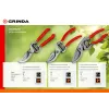GRINDA G-3, 200 мм, высокоуглеродистая сталь, цельнокованый, покрытие ПВХ, плоскостной секатор (423103)
