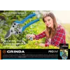 GRINDA P-27, 190 мм, закаленная сталь, эргономичные алюминиевые рукоятки, виниловые накладки, плоскостной секатор, PROLine (423427)