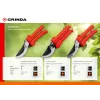 GRINDA G-31, 200 мм, закаленные лезвия, тефлоновое покрытие, зубцы на лезвии, пластиковые рукоятки, плоскостной секатор (40210)