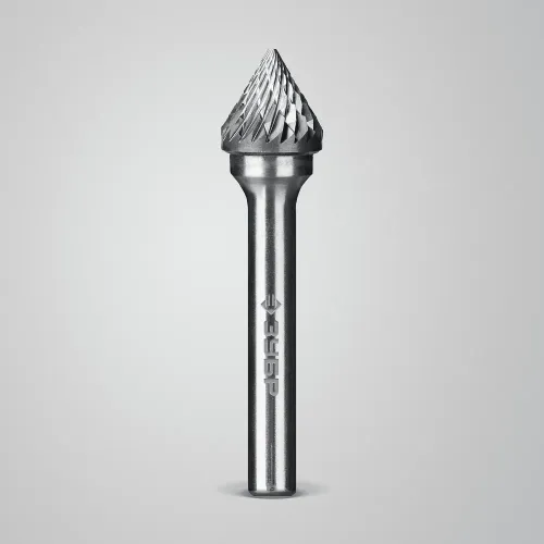 ЗУБР 12х10 мм, тип J (зенкер с вершиной 60°), хв-к 6 мм, твердосплавная борфреза, ПРОФЕССИОНАЛ (28808-12-10)