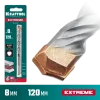KRAFTOOL Extreme, 8 х 120 мм, трехгранный хвостовик, сверло по бетону (29166-120-08)