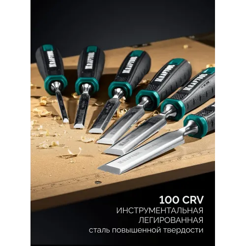 KRAFTOOL GRAND стамеска-долото с двухкомпонентной рукояткой, 25 мм