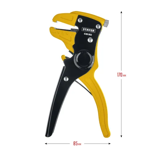 STAYER CS-50, 0.2 - 6 мм2, автоматический стриппер, Professional (22636)