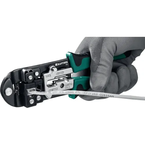 KRAFTOOL RJ, (RJ45, RJ11,RJ12), универсальный кримпер (22699)