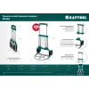 KRAFTOOL ATLANT, до 120кг, каркас и платформа из алюминия, платформа 48.5х35см, колеса d18см, вес 6.9кг, складная хозяйственная тележка (38751-120)