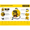 STAYER М-325, ПВС, 3 х 2.5 мм2, 50 м, 4000 Вт, IP44, силовой удлинитель на катушке (55064-50)