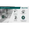 KRAFTOOL MAXDrive-2 110л, 280 кг, двухколесная, с трубным усилителем, кузов 0,9 мм, полиуретановые колеса, тачка строительная (39860)