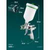 KRAFTOOL JETA 1000, HVLP, 1.3 мм, пневматический краскопульт с верхним бачком (06559-1.3)