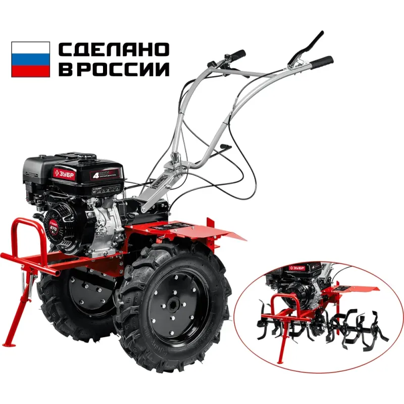 ЗУБР 9 л.с., мотоблок с ВОМ (МТШ-600)
