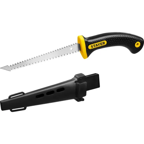 STAYER 150 мм, выкружная мини-ножовка по гипсокартону, Professional (2-15170)