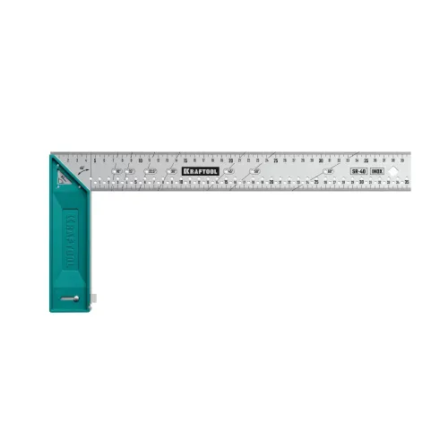 KRAFTOOL SR-40, 400 мм, высокоточный разметочный столярный угольник (3449-40)