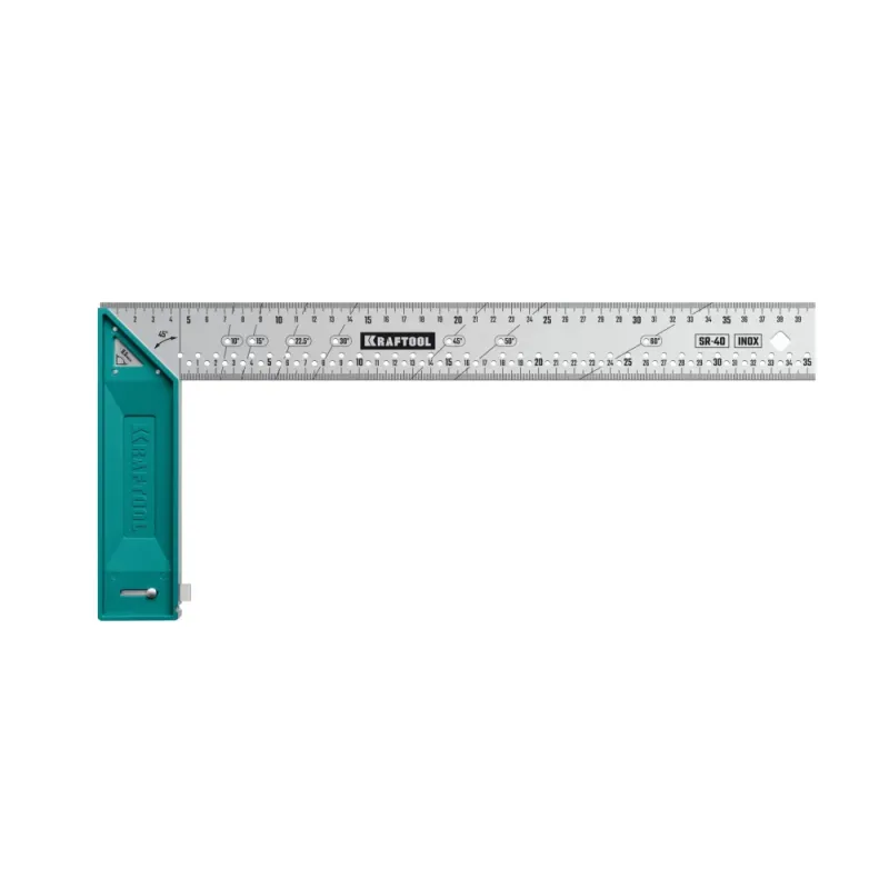 KRAFTOOL SR-40, 400 мм, высокоточный разметочный столярный угольник (3449-40)