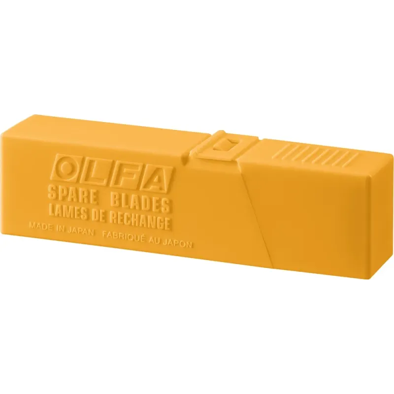 OLFA 18 мм, 50 шт, в пластиковом кейсе + блистер, сегментированные лезвия (OL-LB-50B)