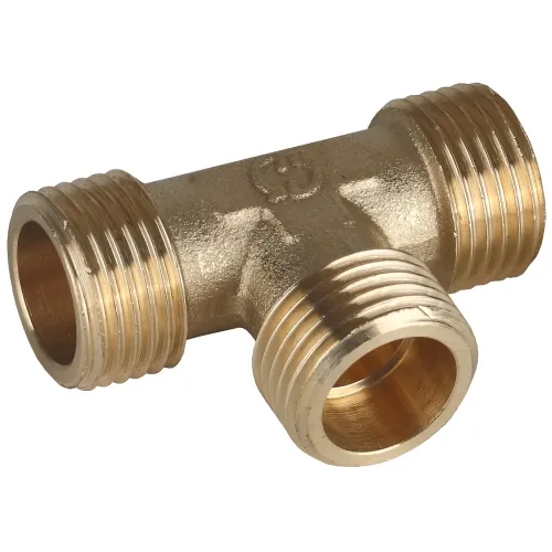 GENERAL FITTINGS наружная резьба 1″, латунь, тройник (51054-1)