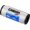 СИБИН 1.5 мм, 100 м, 45 кгс, крученый, катушка, капроновый шнур (50526)