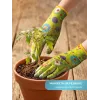 GRINDA COMFORT, M (8), садовые перчатки с прозрачным полиуретановым покрытием, зелёные, 13 класс (11290-M)
