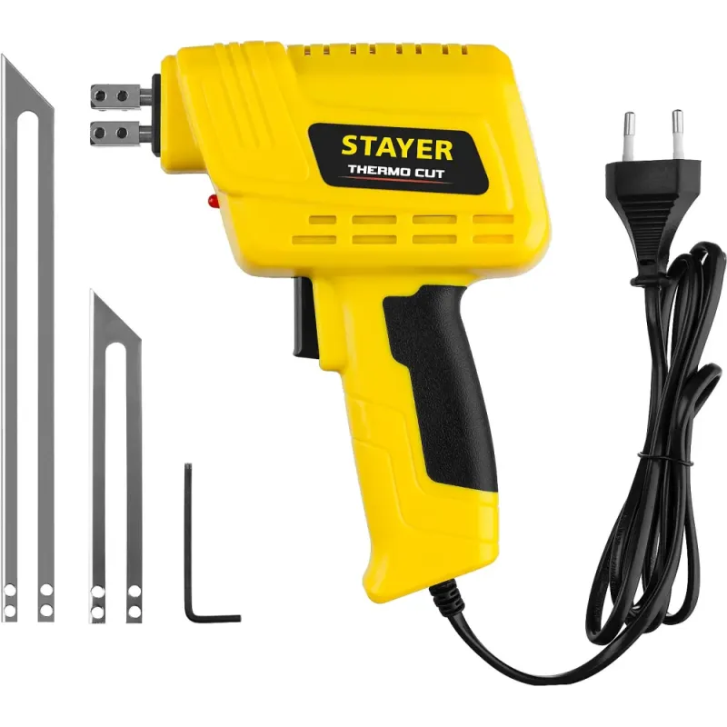 STAYER Thermo cut, 150 Вт, в наборе: 2 ножа, быстрый рез пенопласта + пластика, прибор для терморезки (45255-H2)