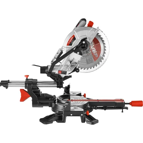 ЗУБР ЗПТ-255-1800 ПЛ пила торцовочная с протяжкой, d 255 х 30 мм, 1800 Вт