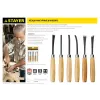 STAYER MaxCut 6 предм, набор фигурных стамесок-резцов по дереву (1832-H6)