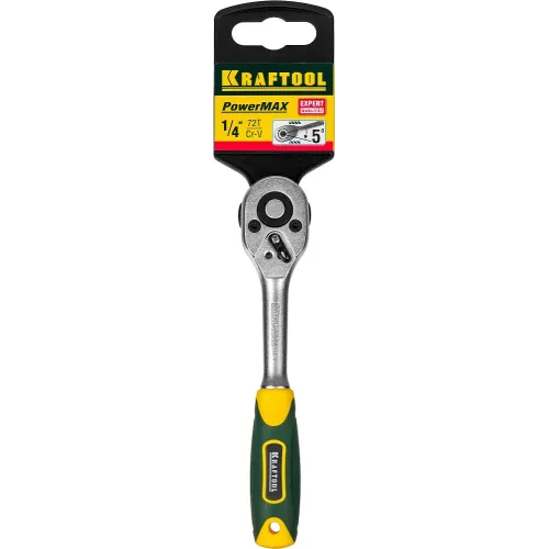 KRAFTOOL 1/4″, 72 зубца, трещотка для торцовых головок (27791-1/4)